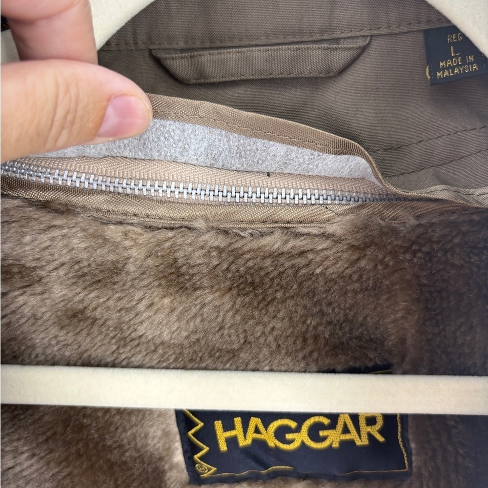 Haggar Men's Tan/Brown Military Jacket - Picture 4 of 12